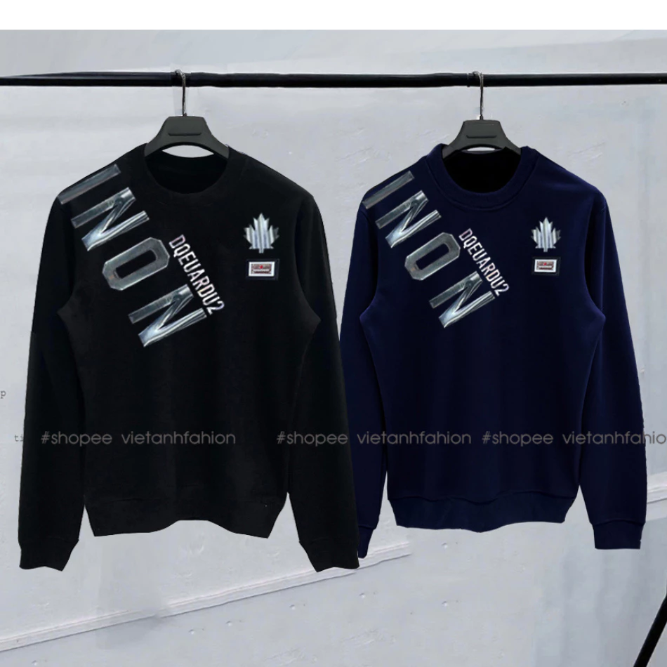 Áo nỉ Sweater Icon gương chéo dài tay hot trend,áo hoodie icon gương chéo mẫu mới nhất ,chất nỉ bông dày dặn Hàng - QC