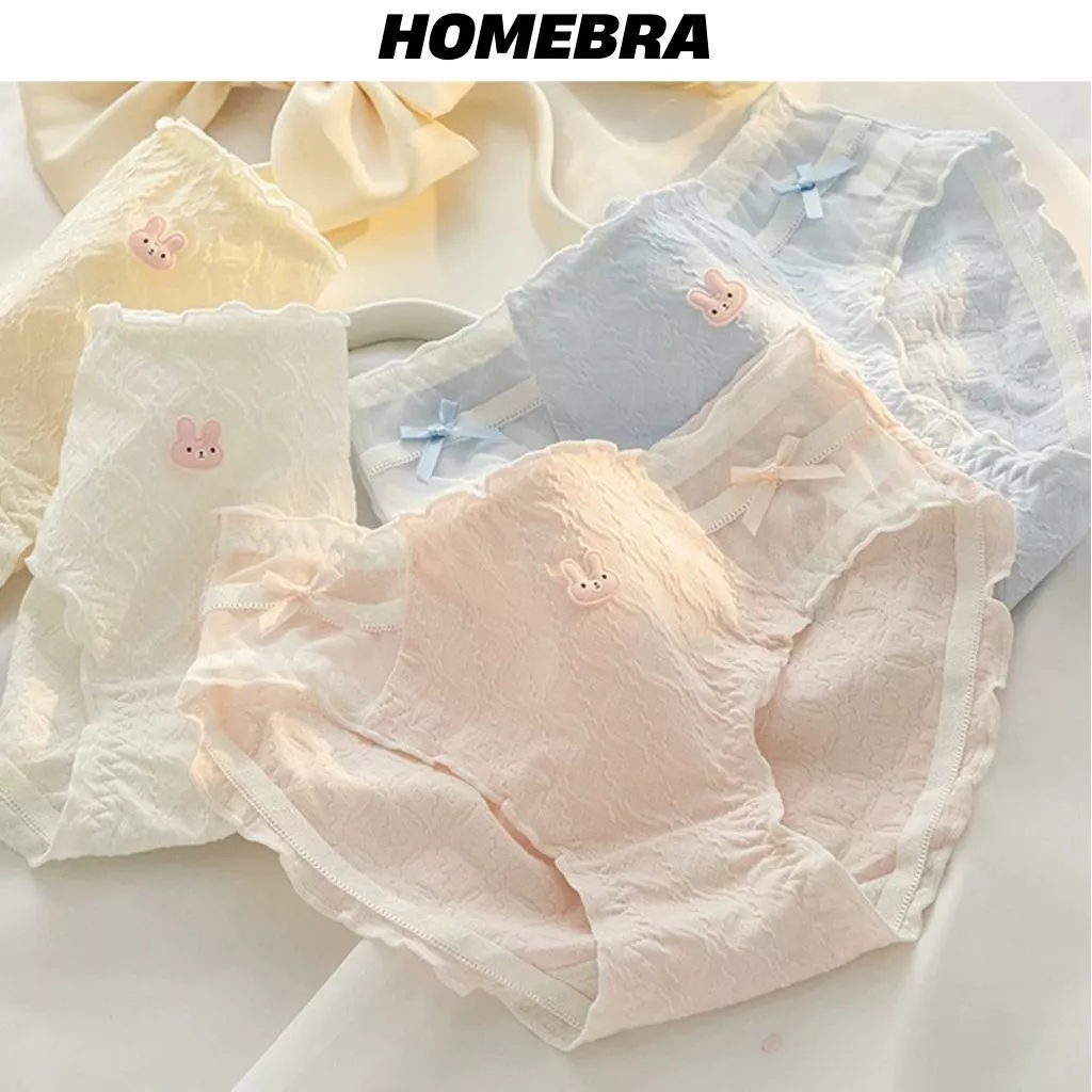 [ XẢ KHO ] Quần lót nữ cotton cao cấp kháng khuẩn co giãn mềm mại Quần lót nữ phối ren lượn sóng xinh xắn L2861