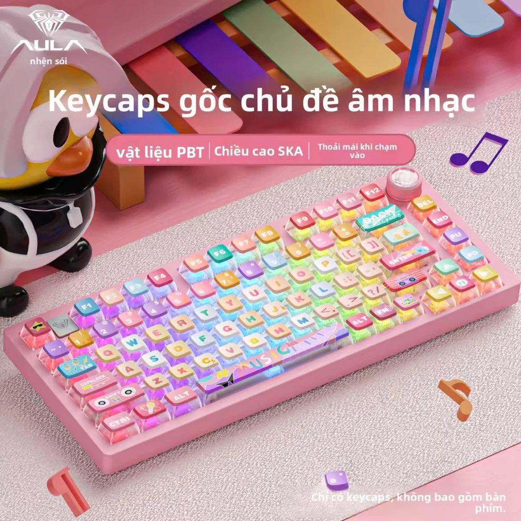[JAHC] Keycap AULA chất liệu PBT polar, hình anime dễ thương các loại