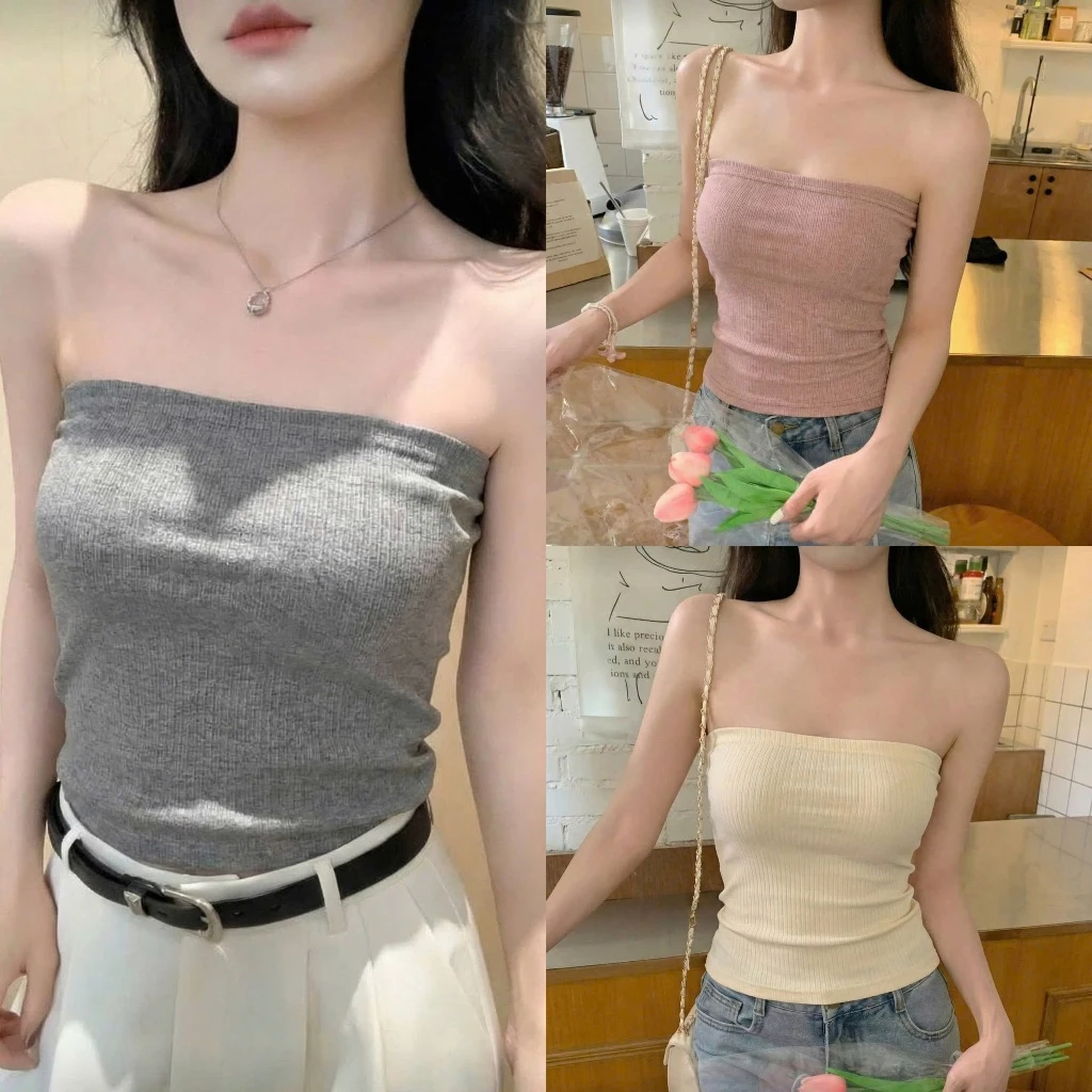 Áo quây nữ body dáng ôm - Áo bún 2s mặc lót trong, thun trơn màu ĐEN | TRẮNG | TÍM phong cách ulzzang