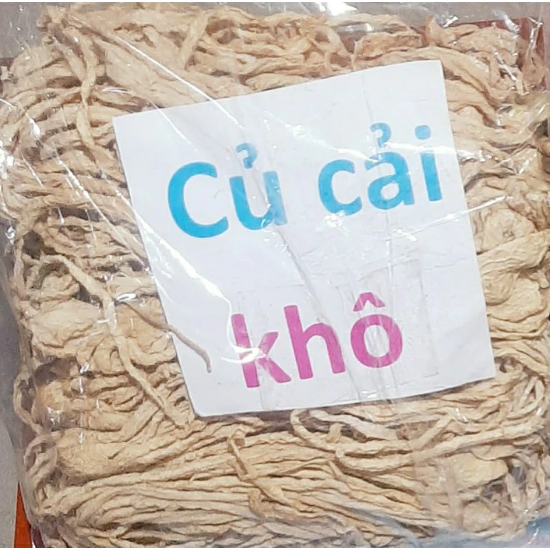 Củ cải sấy khô 500gr thái sợi ngon không chất bảo quản rất dễ chế biến tiện lợi Cam kết chất lượng Thiên Thảo Orgnic Hữu