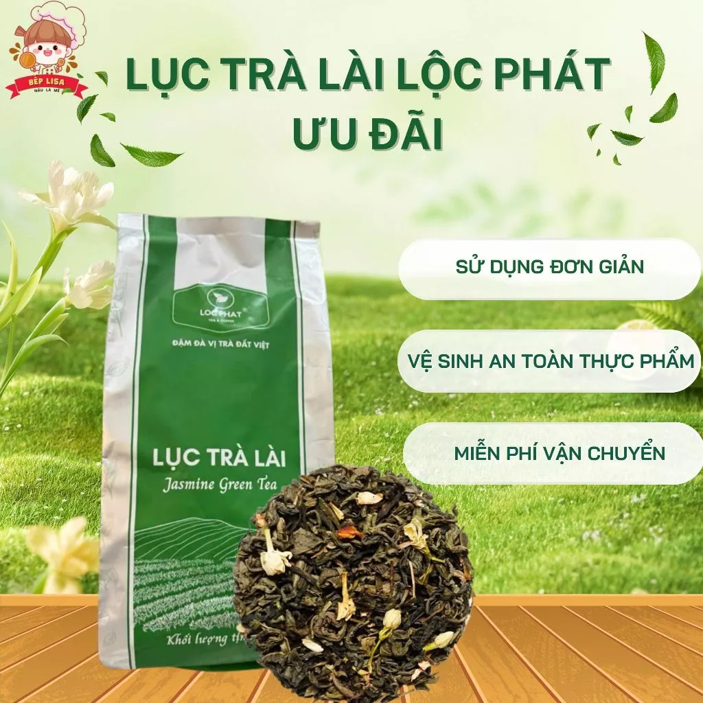 Lục trà lài Lộc Phát 1kg ưu đãi - Nguyên liệu làm trà sữa trân châu