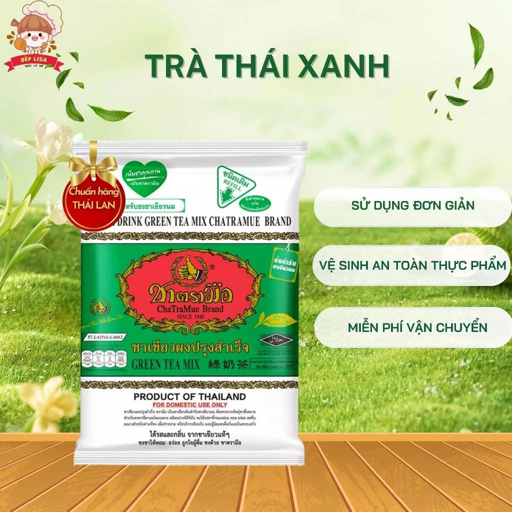 Trà thái xanh nguyên gói ưu đãi - Nguyên liệu nấu trà sữa thái xanh tiện lợi tại nhà