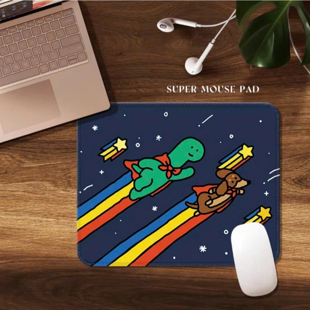 Lót Chuột, Pad Chuột Meme Khủng Long Dinosaur – Mouse Pad Cute Hài Hước, Chống Trượt