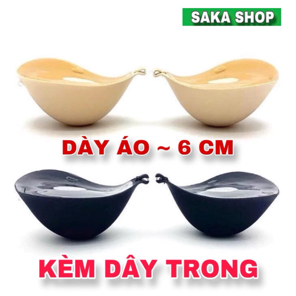 Áo dán nâng ngực đệm dày 5 cm tạo khe cho vòng 1 căng tròn