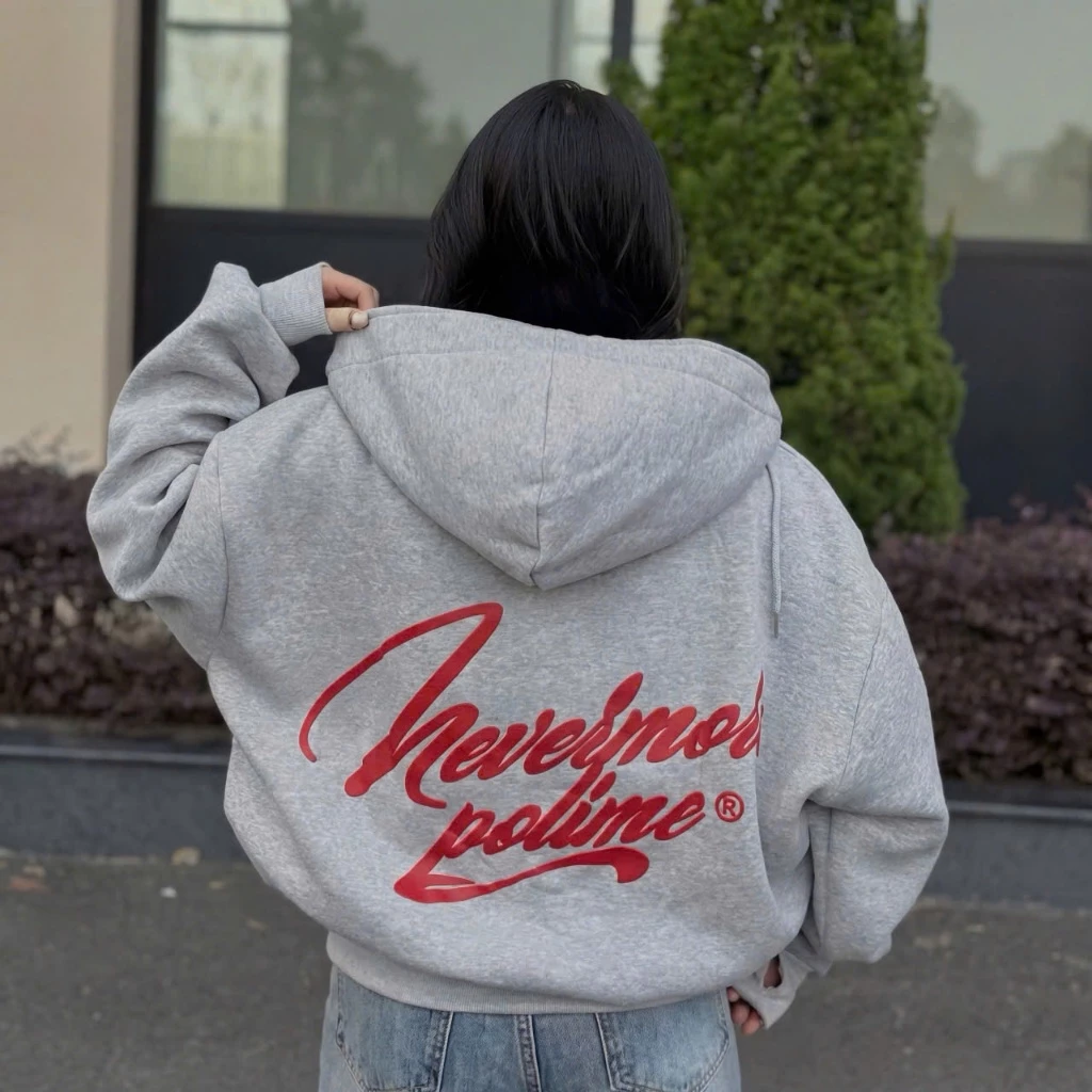 [TOP]  Áo Hoodie Never More Polime From Rộng Cao Cấp, Áo Nỉ Bông Unisex Nam nữ Chất Dày Kiểu Dáng Phong Cách Hàn Quốc