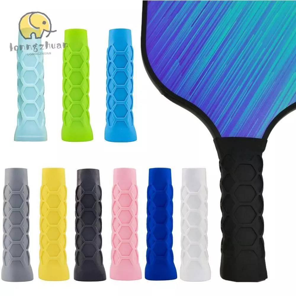 Tay cầm vợt Pickleball LONNGGUVO, Vỏ bọc tay cầm mái chèo Pickleball có thể tái sử dụng bằng silicon, Thay thế vợt Pickl