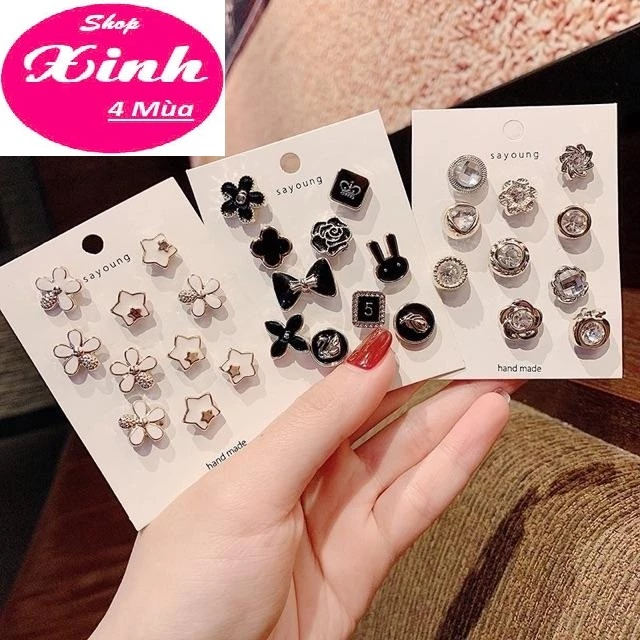 (Set 10/20/30) Ghim Khuy Cài áo Chống Hở Thu Nhỏ E0 Xinh Xắn Kiểu Nhật Bản (SX4M)