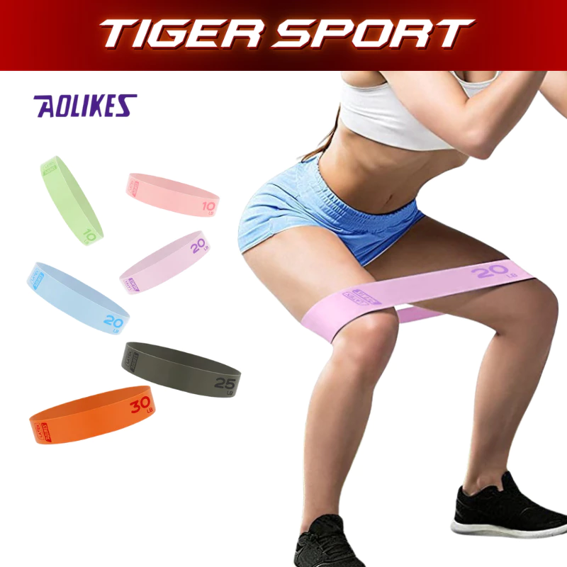 Dây MiniBand 100% Latex Aolikes 3619, Dây Kháng Lực Đàn Hồi Tập Gym, Tập Mông Đùi, Yoga Tại Nhà