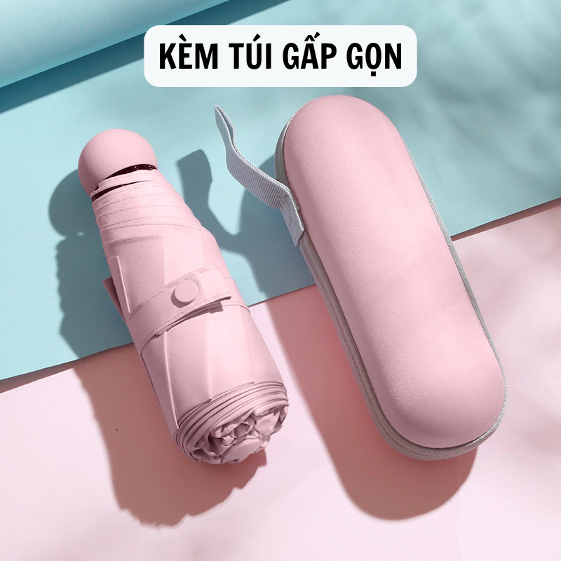 Ô Mini Bỏ Túi Bảo Vệ UV Nhỏ Gọn Di Động Gấp Mưa Ô Mini Thể Thao & Ngoài Trời