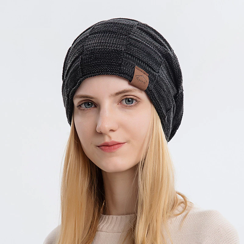 Mũ Len Gân Dày Giữ Ấm Che Tai – Phong Cách Hàn Quốc Unisex Thu Đông