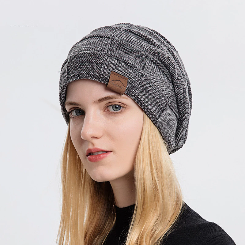 Mũ Len Gân Dày Giữ Ấm Che Tai – Phong Cách Hàn Quốc Unisex Thu Đông