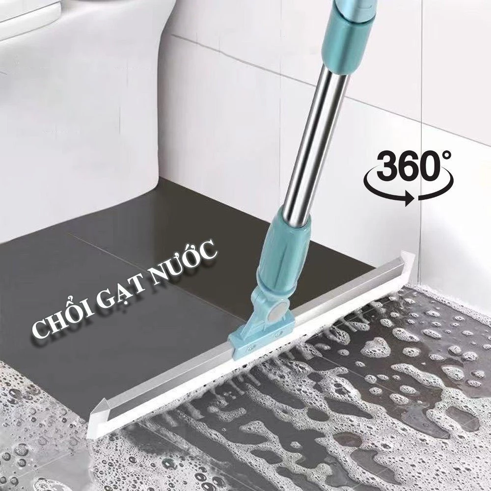 Cây gạt nước sàn nhà tắm silicon bàn gạt 50cm tăng giảm chiều dài