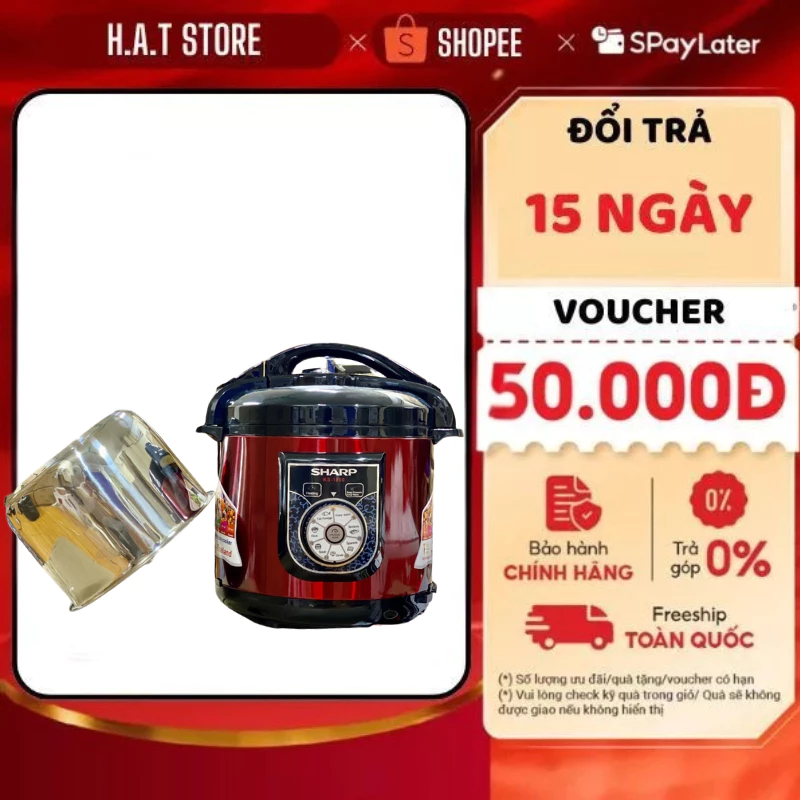 Nồi Áp Suất Điện Sharp KS-226 KS-190 S-6L Nồi Đa Năng Hầm-Ninh-Nấu hàng chính hãng bảo hành 12 tháng