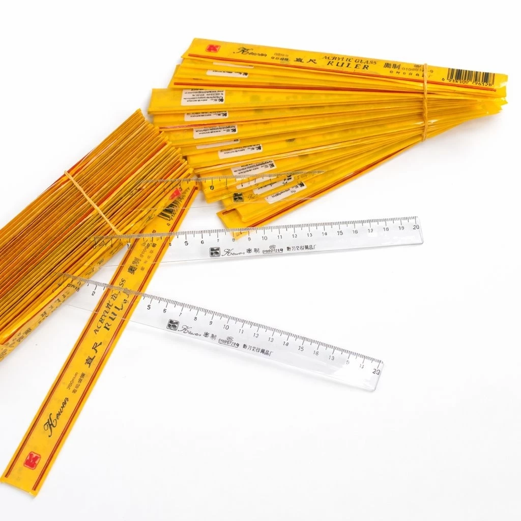 Giá sỉ Thước đo kẻ nhựa trong 20 cm Kewen dành cho học sinh và sinh viên
