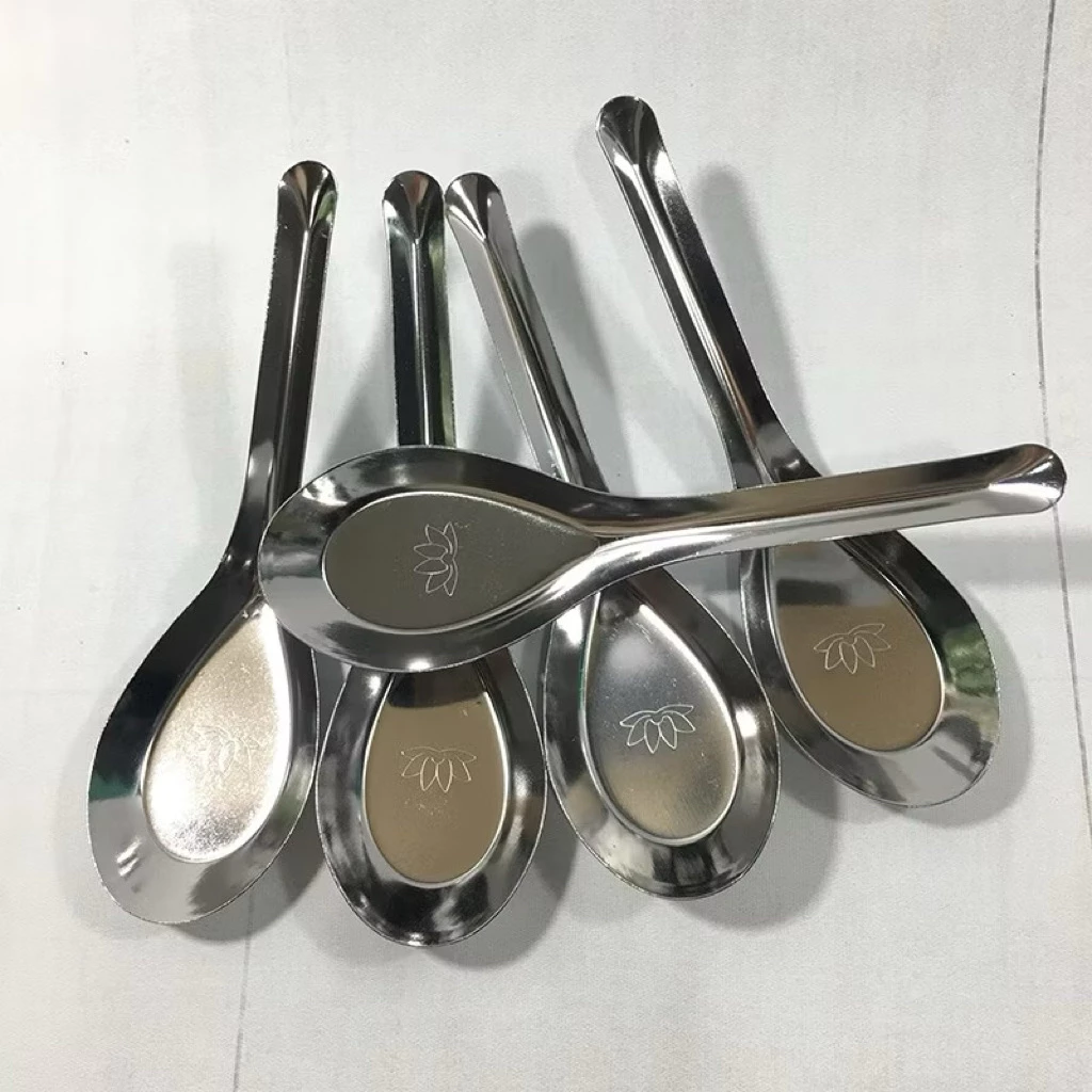 Thìa phở inox, Thìa ăn cơm, muỗng ăn cơm inox dùng cho gia đình- Hanni shop