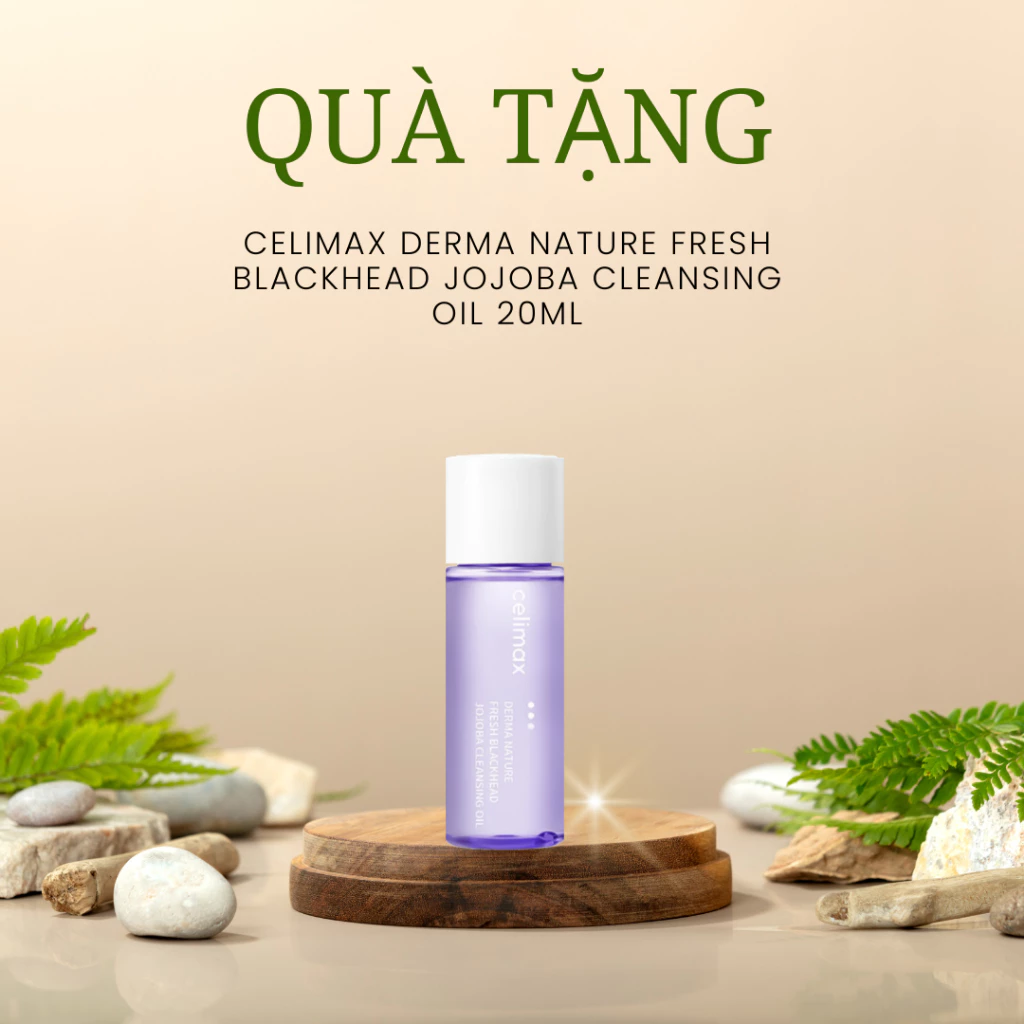 [QUÀ TẶNG KHÔNG BÁN [20ML] Dầu Tẩy Trang Sạch Sâu, Giảm Mụn Đầu Đen Celimax Blackhead Jojoba Cleansing Oil 20ml