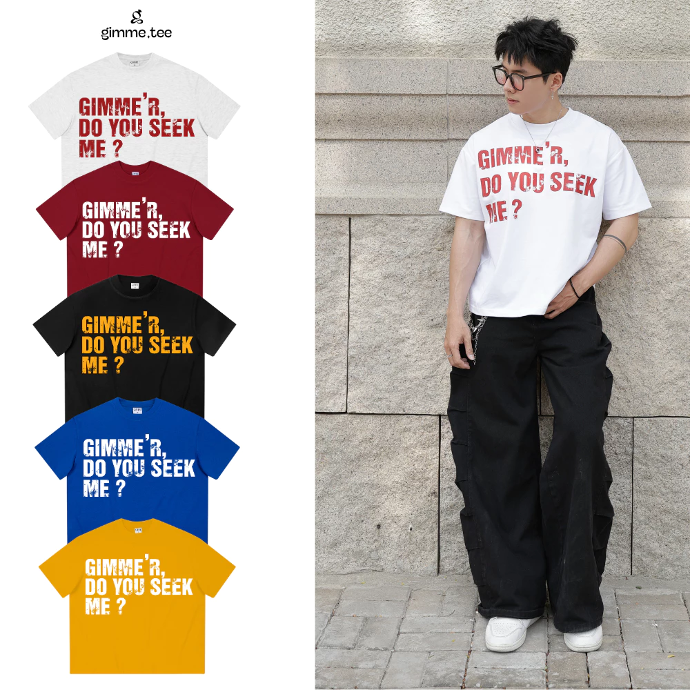 Áo Thun Boxy Gimme - GIMME'R - Premium Cotton 250gsm - Áo Unisex - GMBX34