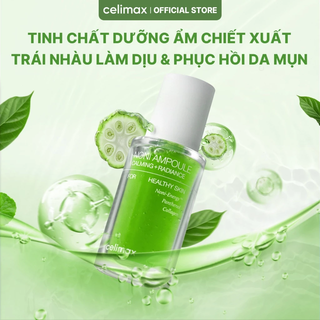 [LIVE] Tinh Chất Dưỡng Ẩm Hỗ Trợ Phục Hồi, Làm Dịu Celimax The Real Noni Energy Ampoule 50ml