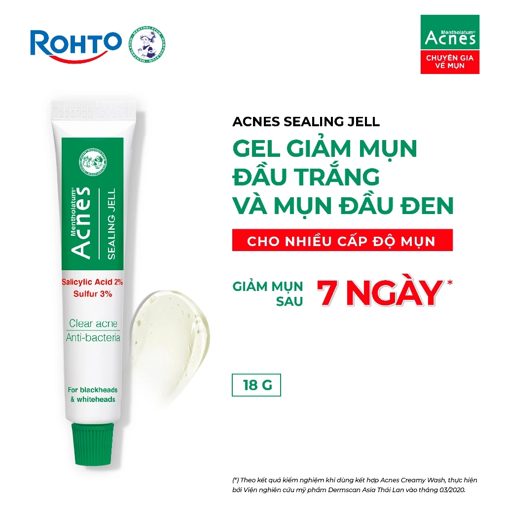 Gel chấm mụn đầu trắng và đầu đen Acnes Sealing Jell 18g
