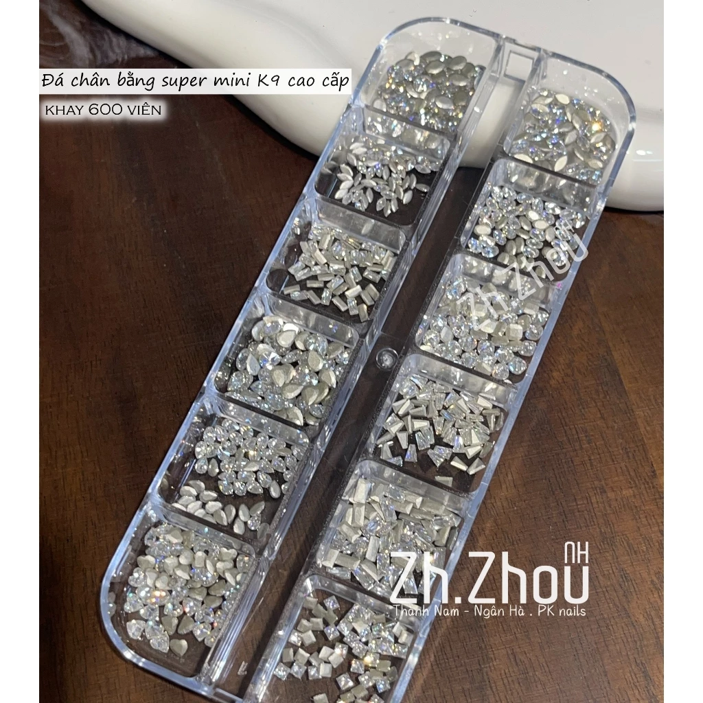 Đá khối chân bằng mini chạy viền, khay 600 viên,Set đá khối mini  CHÂN BẰNG cao cấp ( set 100v)