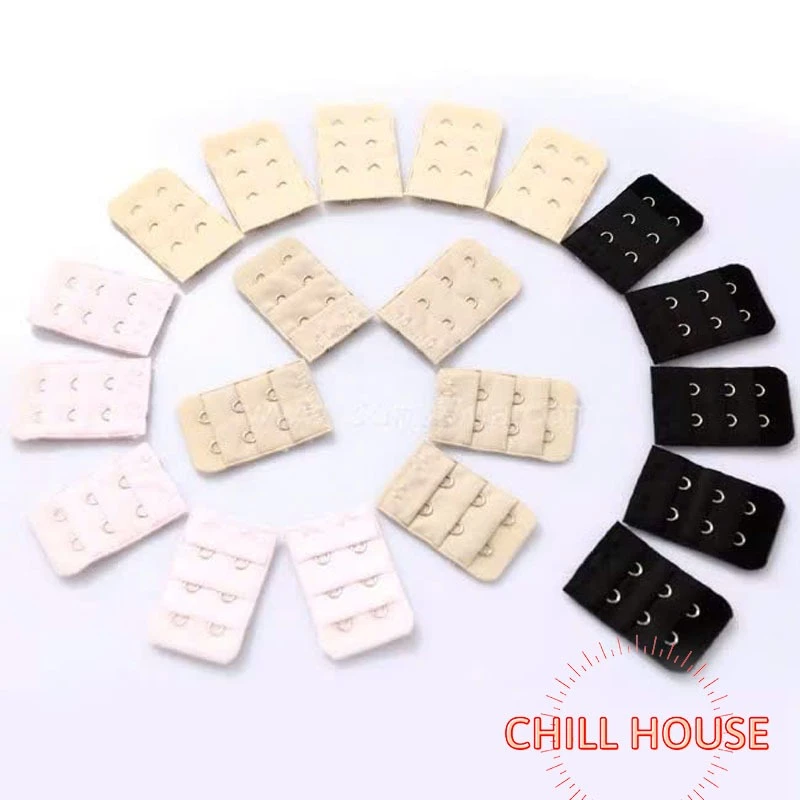 Combo 2 chiếc Móc nối áo ngực bản 2 móc - 3 móc - Miếng nới rộng áo ngực 2 nấc - 3 nấc - CHILLHOUSE