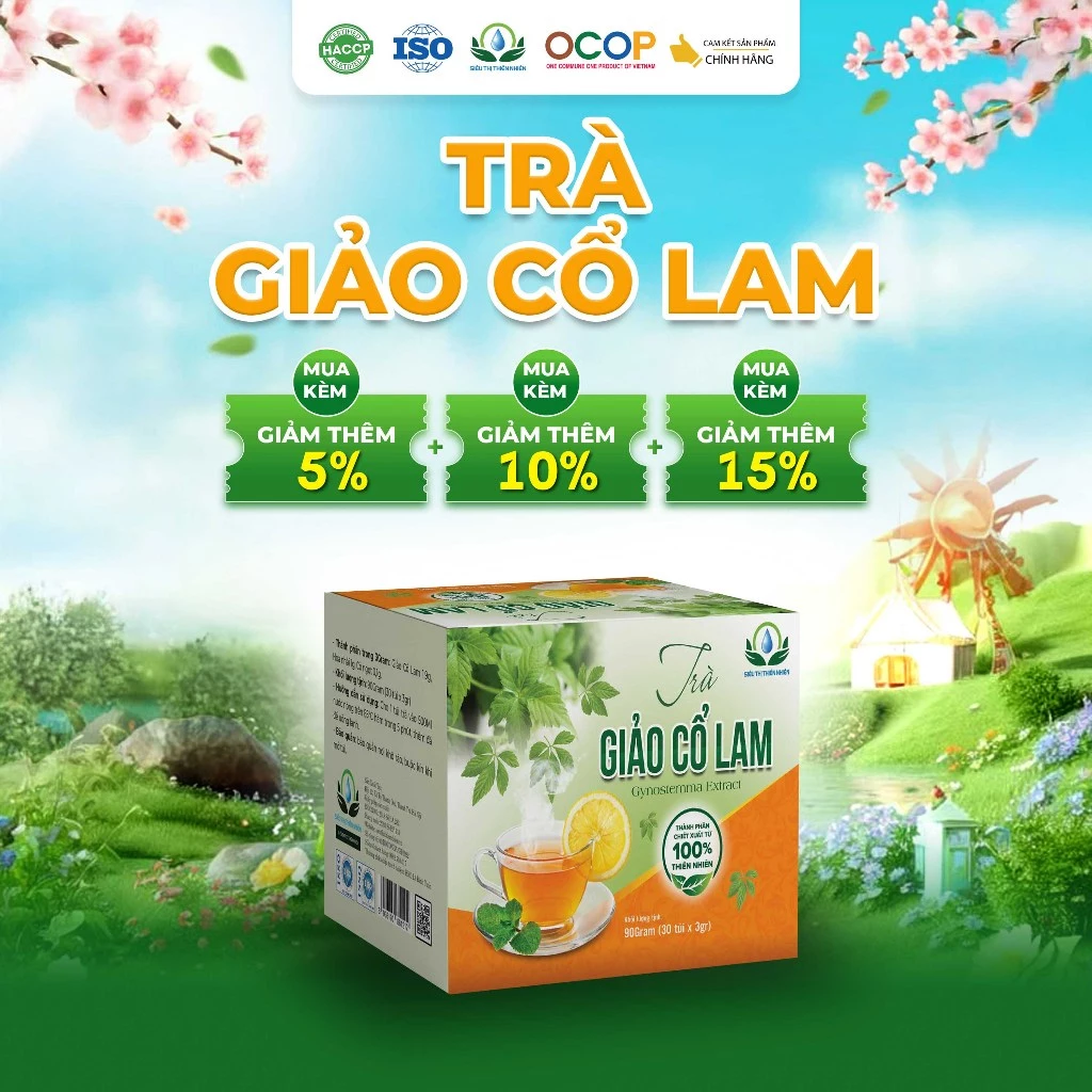 Trà Giảo Cổ Lam Siêu Thị Thiên Nhiên - Hộp 30 Túi Lọc x 3g