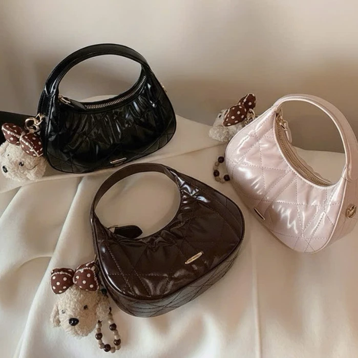 Túi nữ Túi Chio trám mini tặng charm gấu bi treo túi mẫu mới nhất 2026 hot trend Hs326#