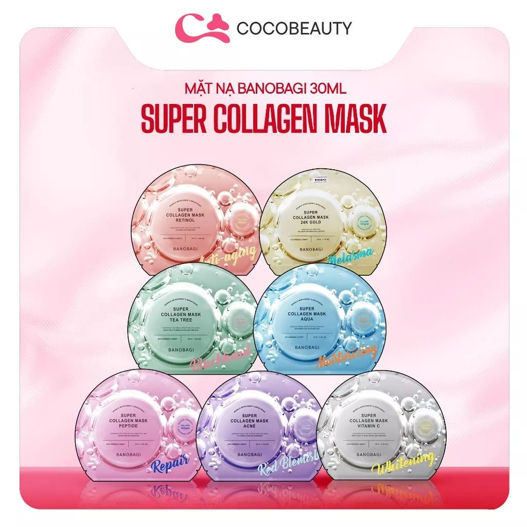 Mặt nạ Banobagi Super collagen Dưỡng Da Dồi Dào Tinh Chất 30g