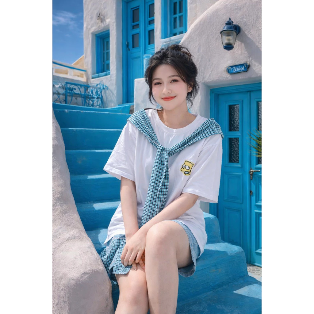 Áo Thủy Thủ BIGSIZE Unisex 65-100KG Form Rộng Oversize Áo Kiểu Hàn Quốc Nam Nữ Ngoại Cỡ