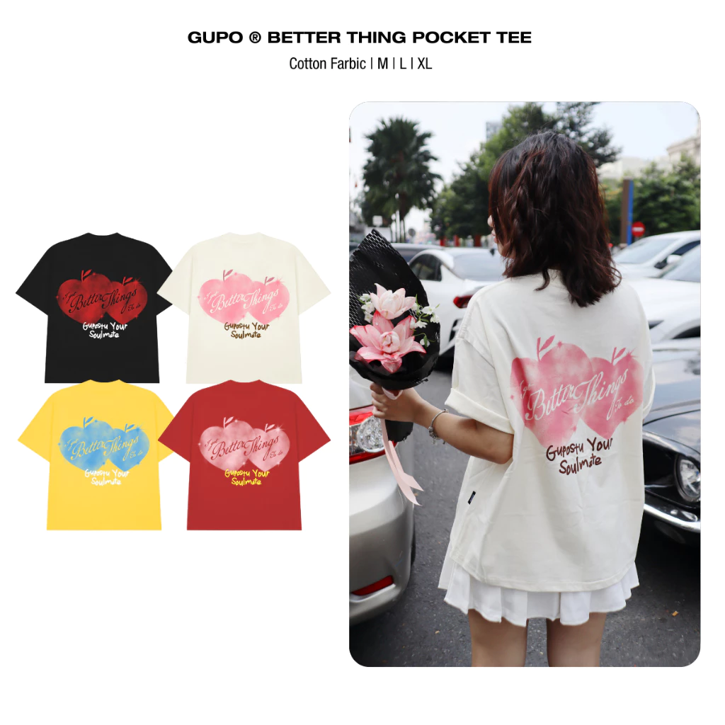 [BST TẾT] Áo Thun Boxy Better Thing Pocket GUPO Form Rộng Unisex Local Brand - ATT01