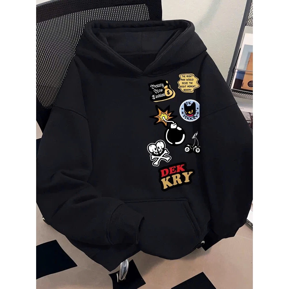 Áo Khoác Nỉ Hoodie Zip DEKKRY Có Túi Trong Form Rộng Nam Nữ Khóa Kéo Mũ To 2 Lớp Chất Nỉ Bông