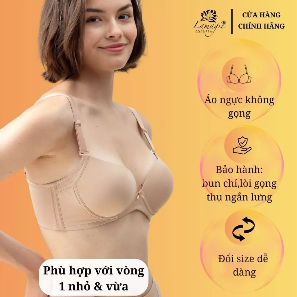 Áo ngực đệm dày không gọng A-365 Lamagie – Êm ái, tôn dáng tự nhiên