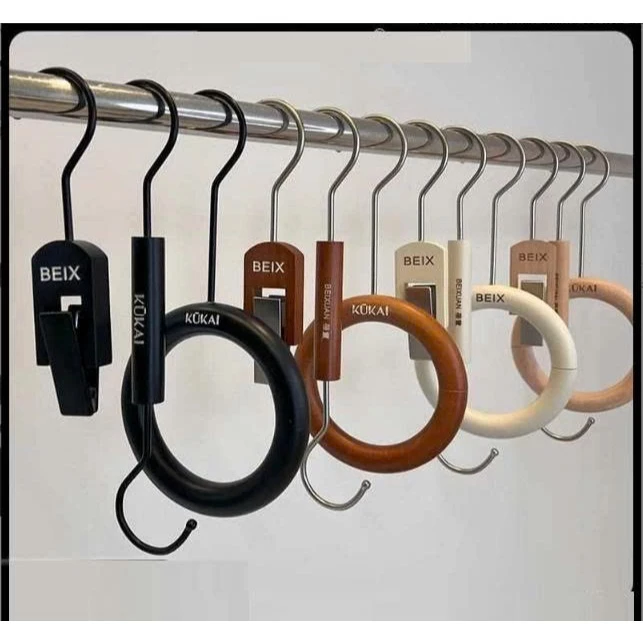Móc Treo Hình Tròn, Vòng Tròn Treo Khăn, Chụp Ảnh, Móc Chữ S, Kẹp Gỗ Trang Trí Decor