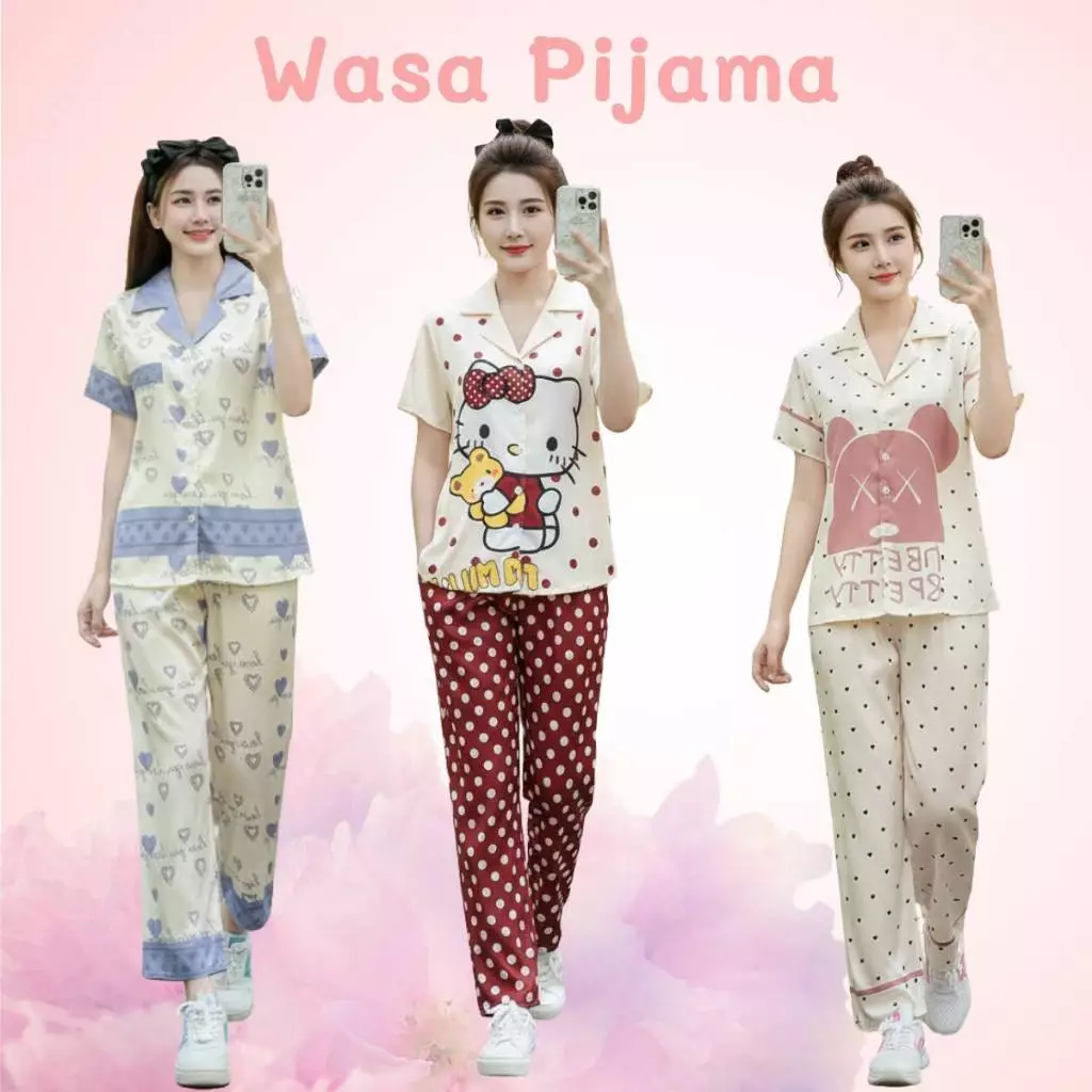 Bộ Pijama Nữ Tay Dài Quần Dài Họa Tiết Labubu Cute Mặc Nhà Siêu Thoáng Mát Mềm Mịn Đủ Size