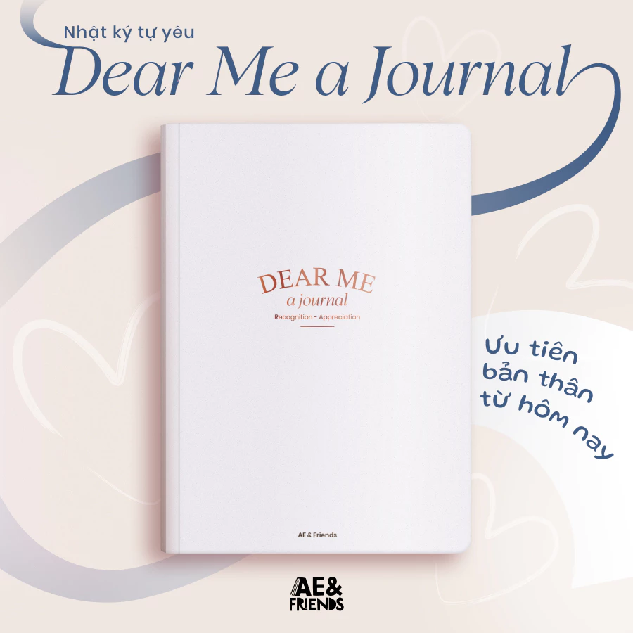 Nhật ký tự yêu "Dear Me a Journal"- Sổ tay lập kế hoạch & mục tiêu, chữa lành, định hướng bản thân