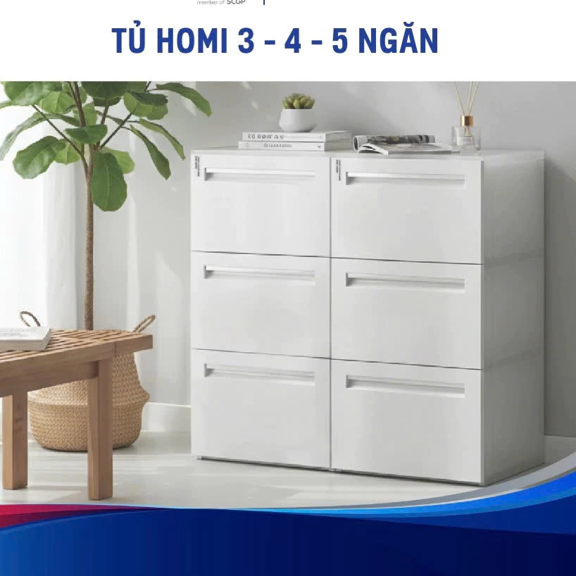 Tủ Nhựa Duy Tân HOMI 3 4 5 Ngăn MATSU Cao Cấp - Tủ Quần Áo Mini Đa Năng Tiết Kiệm Diện Tích