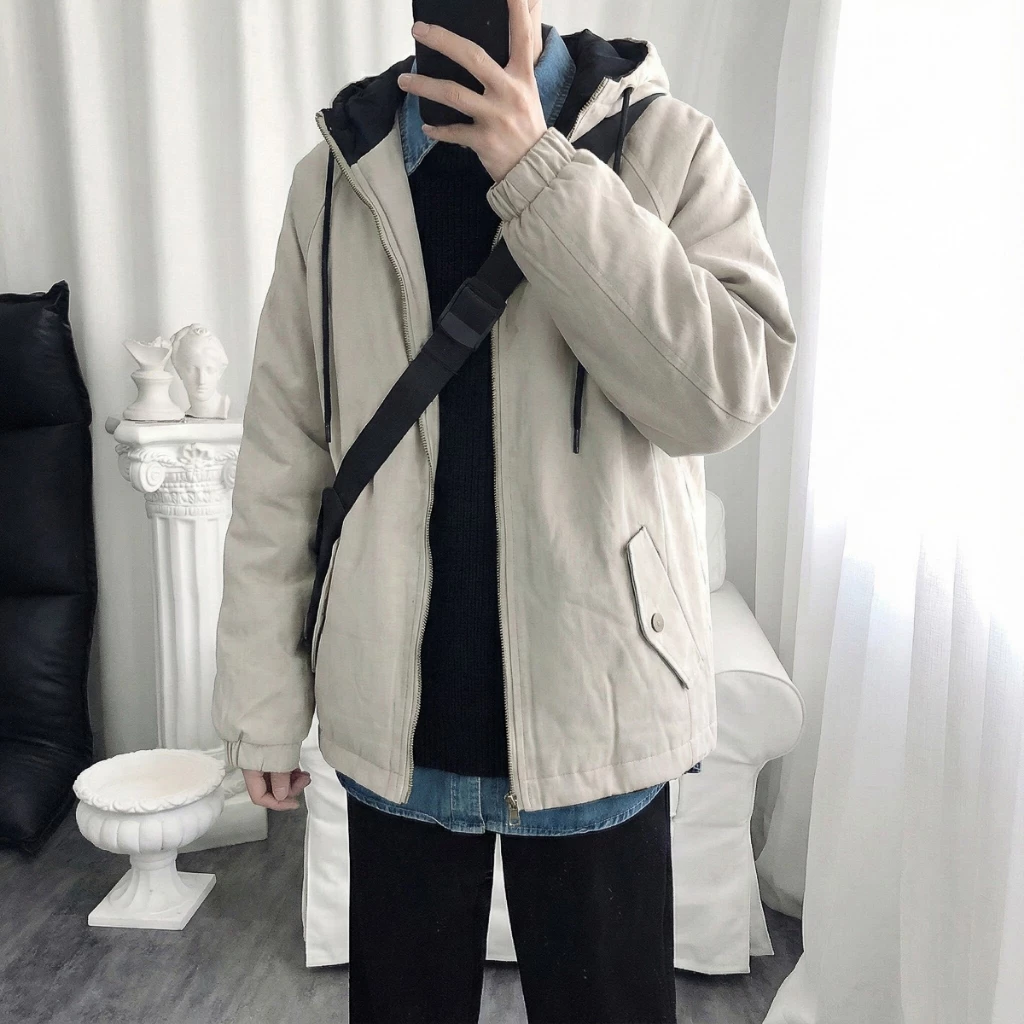 [🔥Flash Sale🔥] Áo Khoác lót lông ấm, Fom Fit Người, Dáng Unisex Nam Nữ, Hàng Quảng Châu Đẹp - AK37