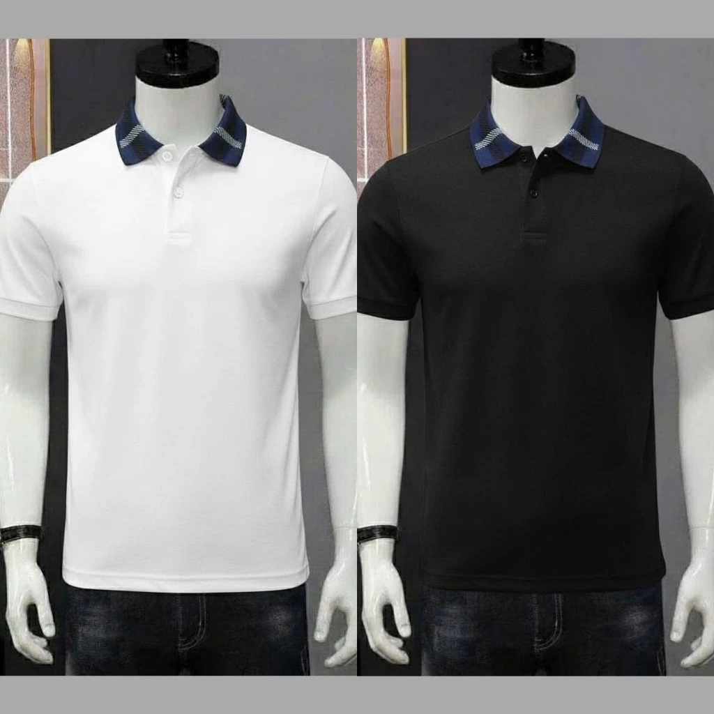 Áo thun polo nam vải poly co giãn bo cổ dệt mẫu trẻ trung cá tính-BQT77 SHOP