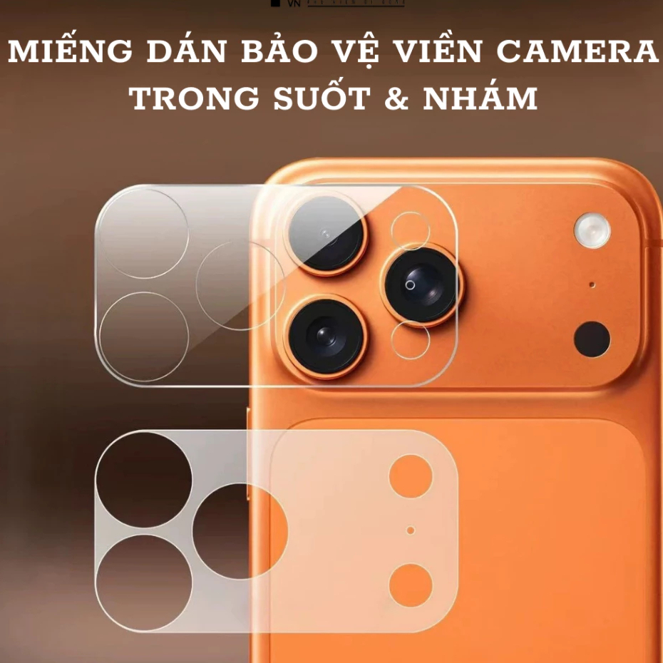 Miếng dán bảo vệ khung Camera Nhám cho iPhone 12 Pro đến 18 Pro Max