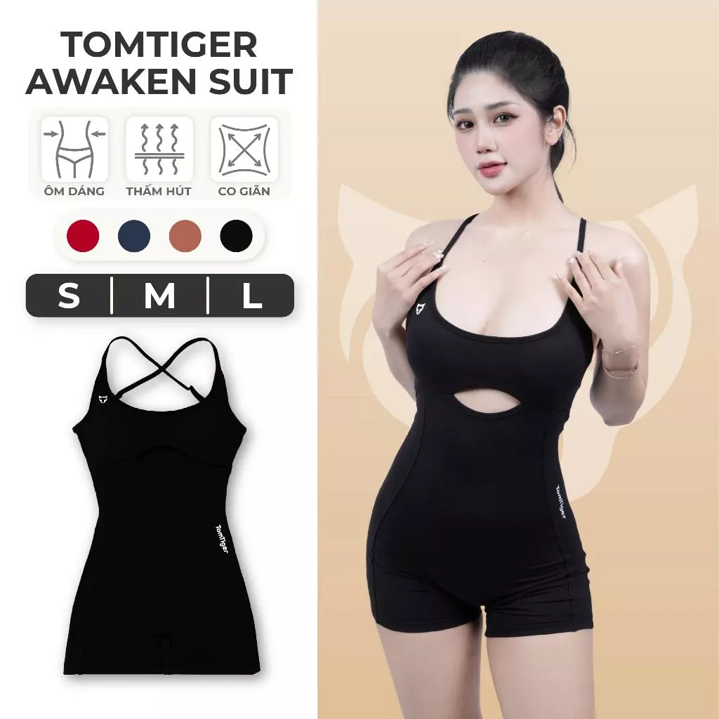 Bộ Đồ Tập Gym Nữ SEY Awaken Suit, JumpSuit Nữ, Đồ Thể Thao Nữ, Chất Liệu Cao Cấp, Thấm Hút Mồ Hôi