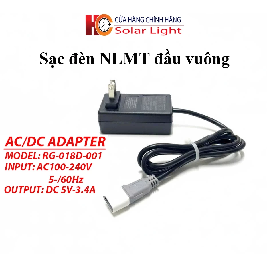 Bộ sạc,củ sạc ADAPTOR HL-9200 cho đèn năng lượng mặt trời có đèn báo khi sạc pin