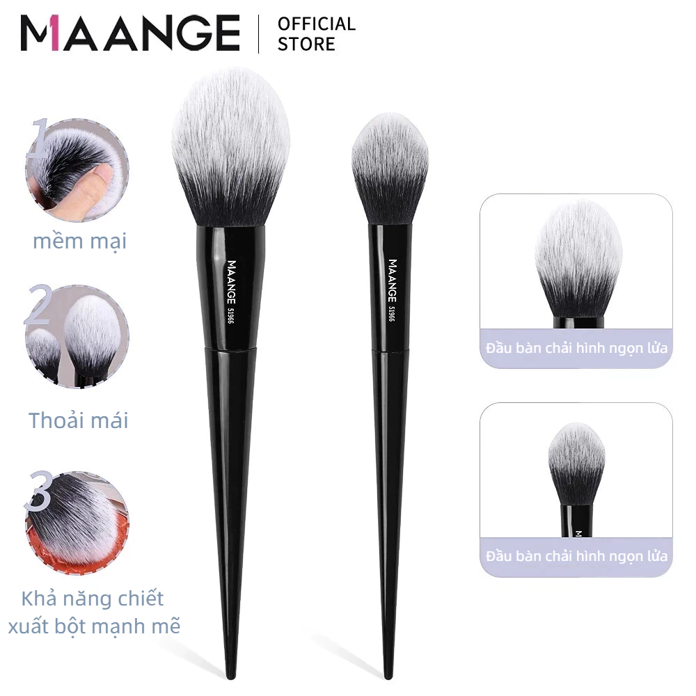 MAANGE Bộ cọ trang điểm má hồng lông mềm mại thân thiện với da cao cấp 51996