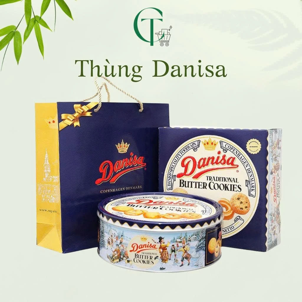 Thùng 6 hộp bánh quy bơ Danisa hộp 681G I 908G của cattuongminimart