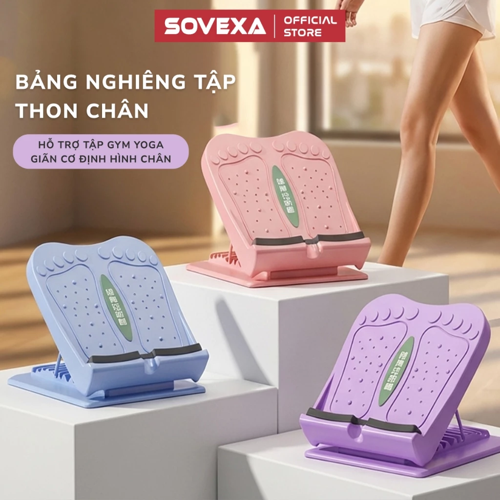 Bảng Nghiêng Tập Thon Chân SOVEXA Dụng Cụ Hỗ Trợ Tập Gym Yoga Kéo Giãn Cơ Định Hình Đôi Chân Tại Nhà