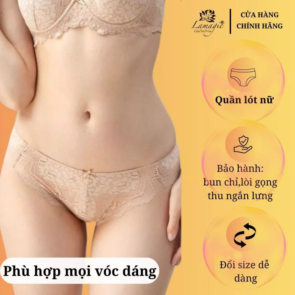 Quần lót nữ bigsize Q-1304 – Ren cao cấp, mặc êm không lộ viền