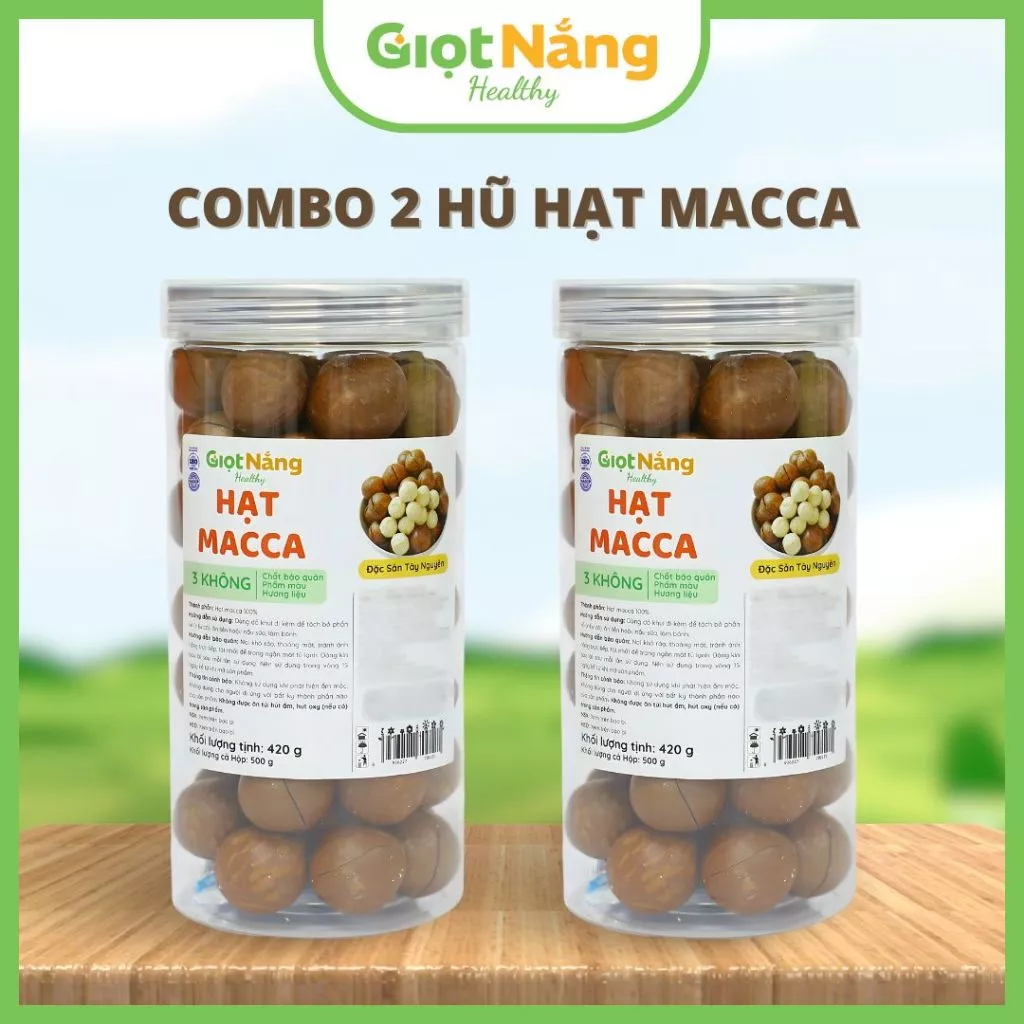Combo 1kg Hạt Macca (Cả Bao Bì) Size A Đắk Lắk từ Nông Sản Giọt Nắng Dịp Tết Trung Thu