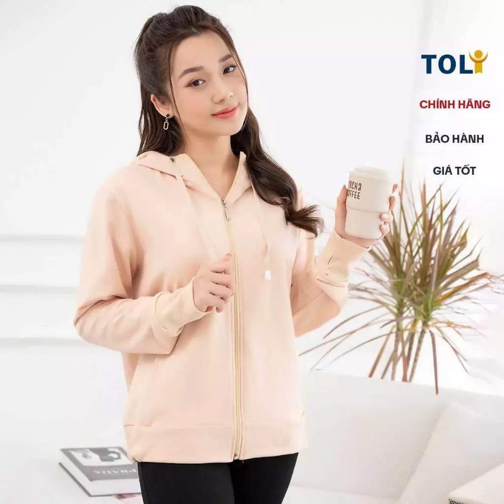Áo Khoác Chống Tia UV Nữ TOLI KN21 – Mũ To Chống Nắng, 2 Túi Trong,Vải Da Cá Mịn Mát, Dễ Mặc