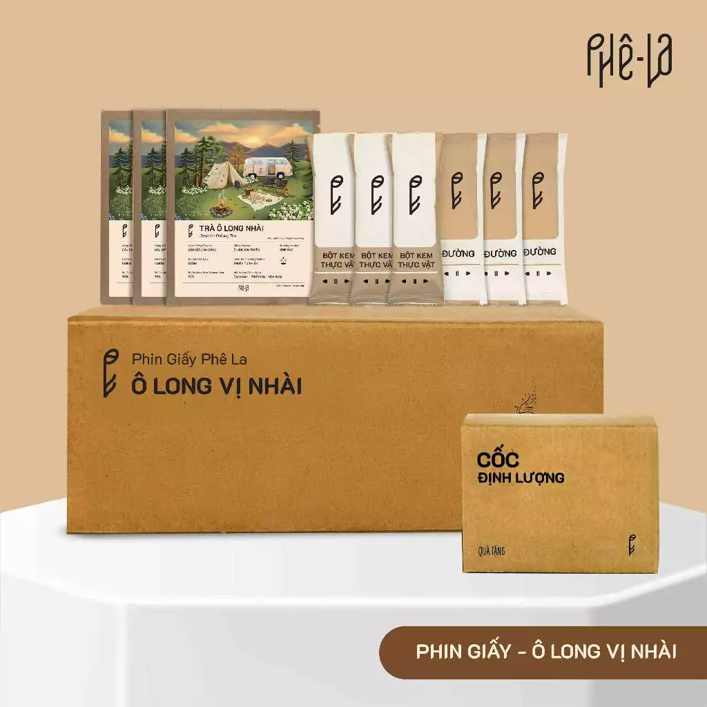 [Live OA] [Phin giấy] Trà Ô Long Nhài Sữa - Hộp 10 gói