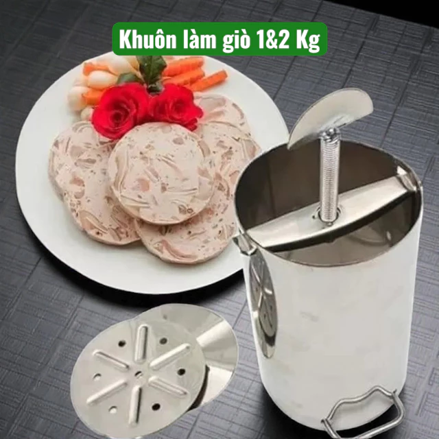 Khuôn làm giò, Giò thủ, giò xào Inox Chất lượng cao cấp Loại 1kg-2kg